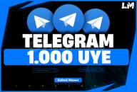 ⭐[KALİTELİ] 1.000 Telegram Gerçek Üye