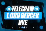 ⭐[KALİTELİ] 1000 Telegram Grup/Kanal Üye