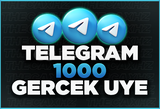 ⭐[KALİTELİ] 1000 TELEGRAM ÜYE