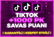 ⭐️[KALİTELİ] 1000 TİKTOK PK SAVAŞ PUANI⭐️