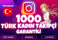 ⭐️[KALİTELİ] 1000 TÜRK KADIN TAKİPÇİ⭐️