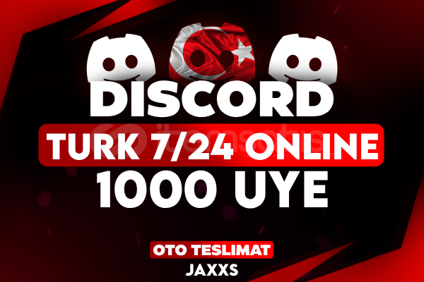 Discord Türk 1000 Üye - 7/24 Online Discord Türk 1000 Üye - 7/24 Online