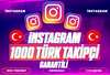 ⭐️[KALİTELİ] 1000 TÜRK TAKİPÇİ⭐️
