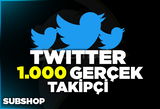 ⭐[KALİTELİ] 1000 Twitter Gerçek Takipçi