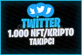 ⭐ [KALİTELİ] 1.000 Twitter NFT Kripto Takipçi