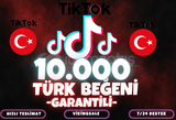 ⭐️[KALİTELİ] 10.000 TİKTOK TÜRK BEĞENİ⭐️