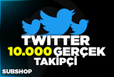 ⭐[KALİTELİ] 10000 Twitter Gerçek Takipçi