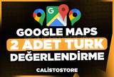 ⭐[KALİTELİ] 2 ADET TÜRK GOOGLE MAPS YORUM