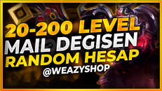 ⭐[KALITELI] 20-200 LEVEL HESAP MAİL DEĞİŞEN⭐