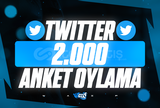 ⭐[KALİTE] Twitter(X) 2000 Anket Oylama