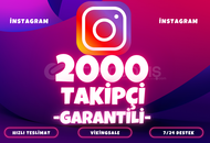 ⭐️ [KALİTELİ] 2000 İNSTAGRAM TAKİPÇİ ⭐