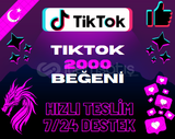 ⭐[KALİTELİ]⭐2000 TİKTOK BEĞENİ [GARANTİLİ]⭐