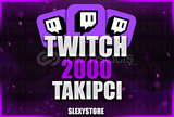 ⭐[KALİTELİ] 2000 Twitch Gerçek Takipçi