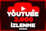 ✨ KALİTELİ✨ 2.000 Youtube İzlenme