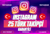 ⭐️[KALİTELİ] 25 TÜRK TAKİPÇİ⭐️