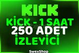 ⭐[kaliteli] 250 ADET 1 SAATLİK KİCK İZLENME