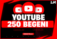 ⭐[KALİTELİ] 250 Adet YouTube Beğeni