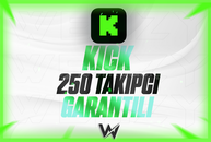 ⭐️[KALİTELİ] 250 KİCK TAKİPÇİ | GARANTİLİ⭐️