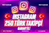 ⭐️[KALİTELİ] 250 TÜRK TAKİPÇİ⭐️