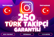 ⭐️[KALİTELİ]250 TÜRK TAKİPÇİ⭐️ 