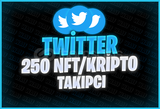 ⭐ [KALİTELİ] 250 Twitter NFT Kripto Takipçi