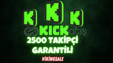 ⭐️[KALİTELİ] 2500 ADET KİCK TAKİPÇİ⭐