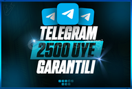 ⭐KALİTELİ⭐2500 TELEGRAM GERÇEK AKTİF ÜYE⭐