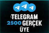 ⭐KALİTELİ⭐2500 TELEGRAM GERÇEK ÜYE