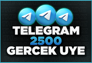 ⭐[KALİTELİ] 2.500 TELEGRAM ÜYE