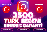 ⭐️[KALİTELİ] 2500 TÜRK BEĞENİ İNSTAGRAM⭐