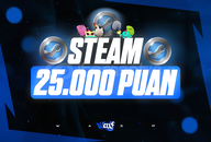⭐[KALİTELİ] 25.000 Steam Puan + Hızlı Teslimat