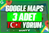 ✅[KALİTELİ]✅ 3 ADET GOOGLE MAPS TÜRK YORUM⭐