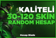⭐[KALİTELİ] 30-120 SKİN RANDOM HESAP ⭐