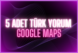 ⭐KALİTELİ 5 ADET TÜRK GOOGLE MAPS YORUM⭐