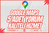 ⚜️KALİTELİ⚜️ 5 ADET TÜRK GOOGLE MAPS YORUM