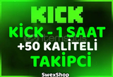 ⭐[Kaliteli] 50 ADET KİCK TAKİPÇİ 