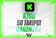 ⭐️[KALİTELİ] 50 KİCK TAKİPÇİ | GARANTİLİ⭐️