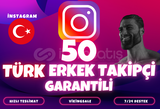 ⭐️[KALİTELİ] 50 TÜRK ERKEK TAKİPÇİ⭐️