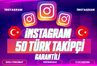 ⭐️[KALİTELİ] 50 TÜRK TAKİPÇİ⭐️