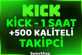 ⭐[KALİTELİ] ⭐500 ADET KİCK TAKİPÇİ 