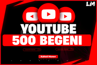 ⭐[KALİTELİ] 500 Adet YouTube Beğeni