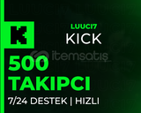 ⭐[KALİTELİ] 500 Kick Takipçi | ⭐