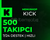 ⭐[KALİTELİ] 500 Kick Takipçi | ⭐