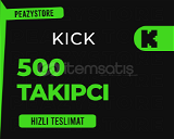 ⭐[KALİTELİ] 500 Kick Takipçi | ⭐