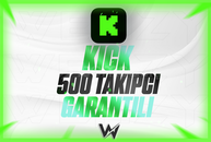 ⭐️[KALİTELİ] 500 KİCK TAKİPÇİ | GARANTİLİ⭐️