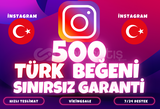 ⭐️[KALİTELİ] 500 TÜRK BEĞENİ İNSTAGRAM⭐