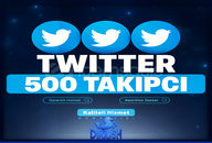 [KALİTELİ] 500 Twitter Gerçek Takipçi