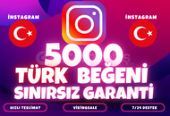 ⭐️[KALİTELİ] 5000 TÜRK BEĞENİ İNSTAGRAM⭐
