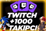 ⭐[KALİTELİ] 1000 Twitch Takipçi ⭐