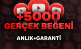 [KALİTELİ]+5000 Youtube Beğeni 
